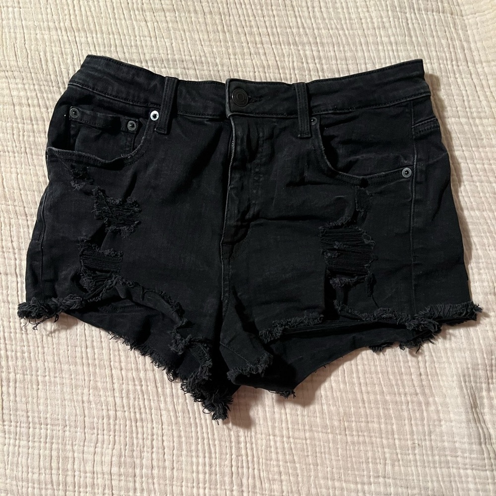 Aeropostale Black Denim Shorts
